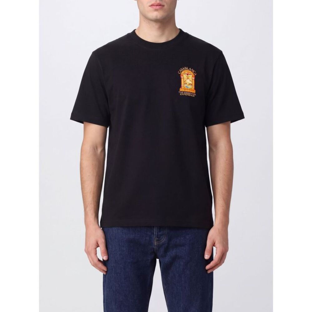 Casablanca Men Casablanca Graphic Print Organic Cotton Crew-Neck T-Shirt